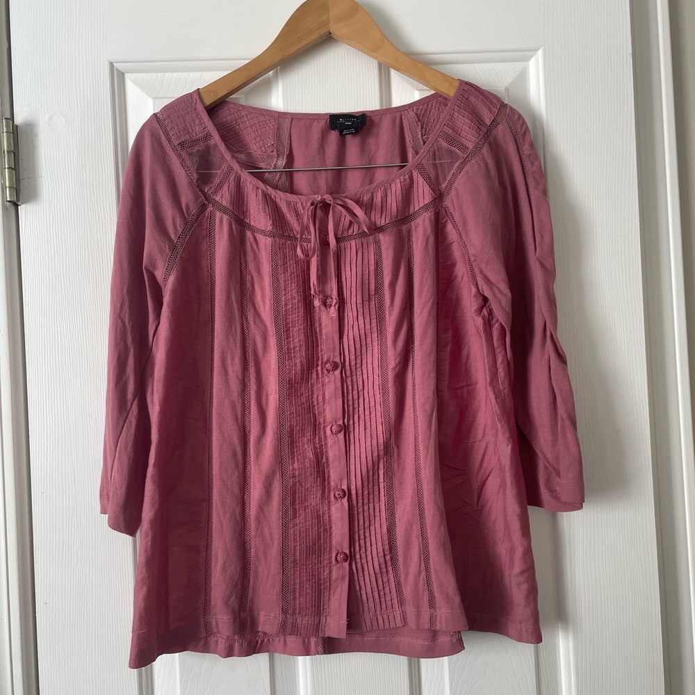 Anthropologie Pink Blouse